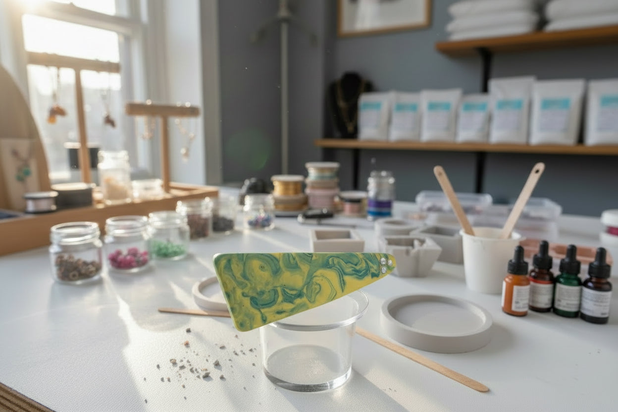 Handmade Eco Jesmonite Hairclip